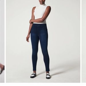 Spanx Jean-ish Ankle Leggings in Twilight Rinse Size Medium